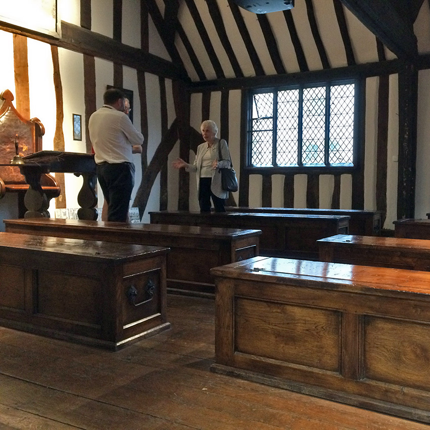 Shakespeare's classroom in Stratford Upon Avon - Sherpa walking holidays UK