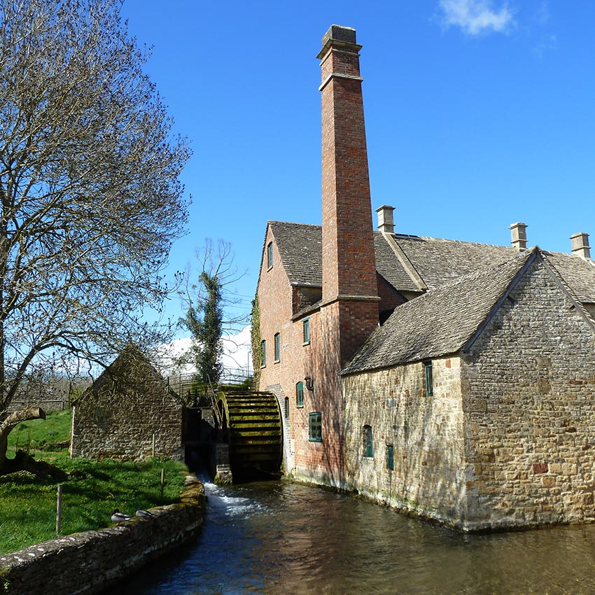 Watermill in Cotswolds, active holidays with Sherpa Expeditions UK