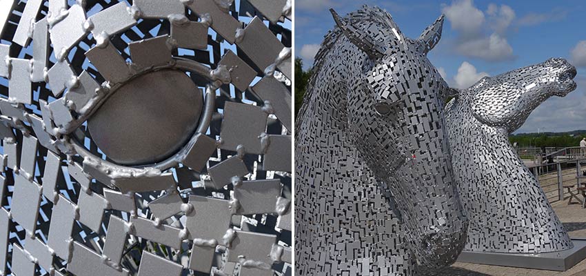 Kelpies on Scotland coast to coast - Sherpa Expeditions