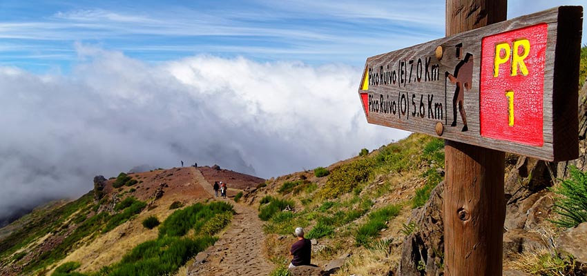 hike up a mountain in Madeira - Sherpa Walking Holidays
