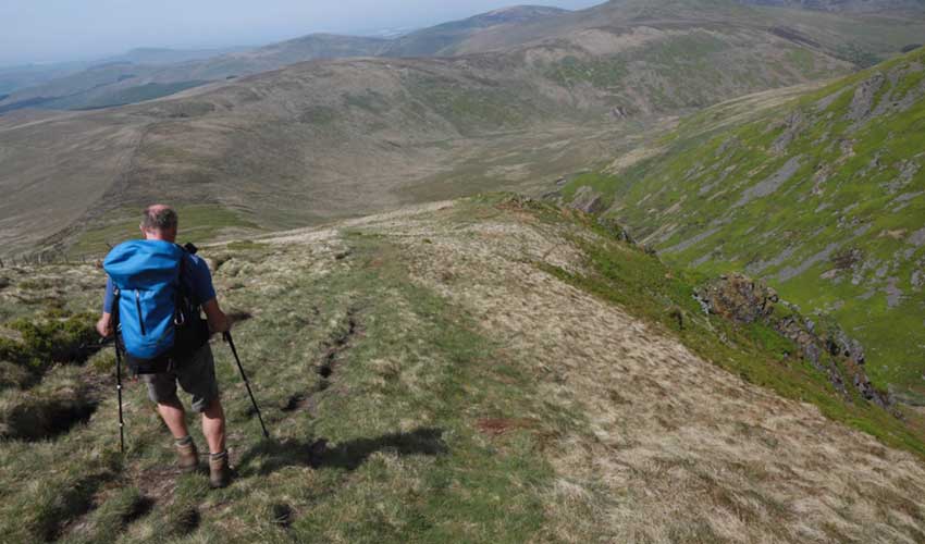 Descending towards the Schill from Cheviot