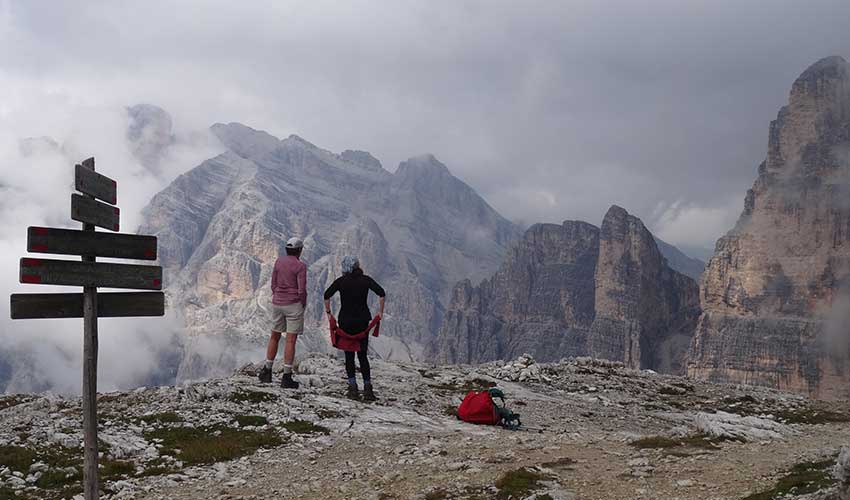 Walking in the Dolomites