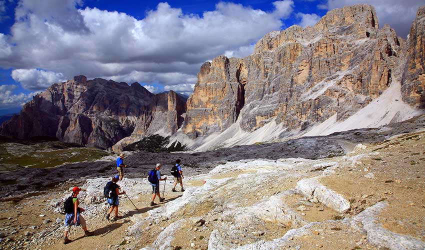 Walking in the Dolomites