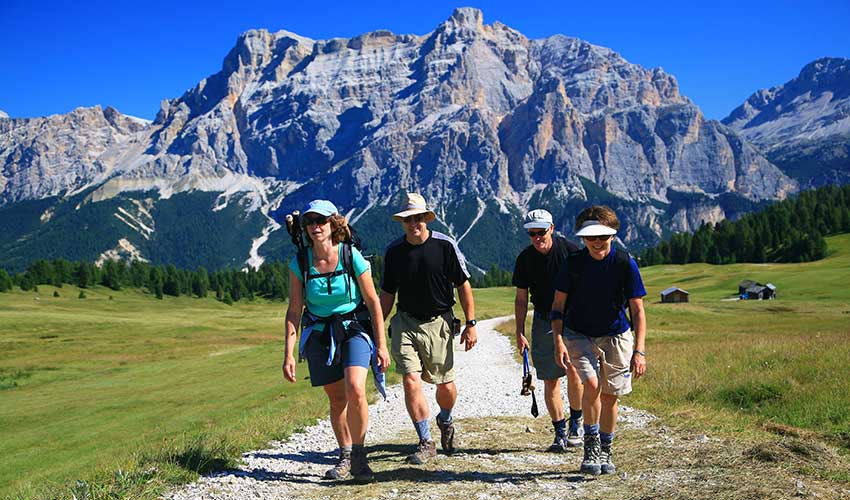 Walking in the Dolomites