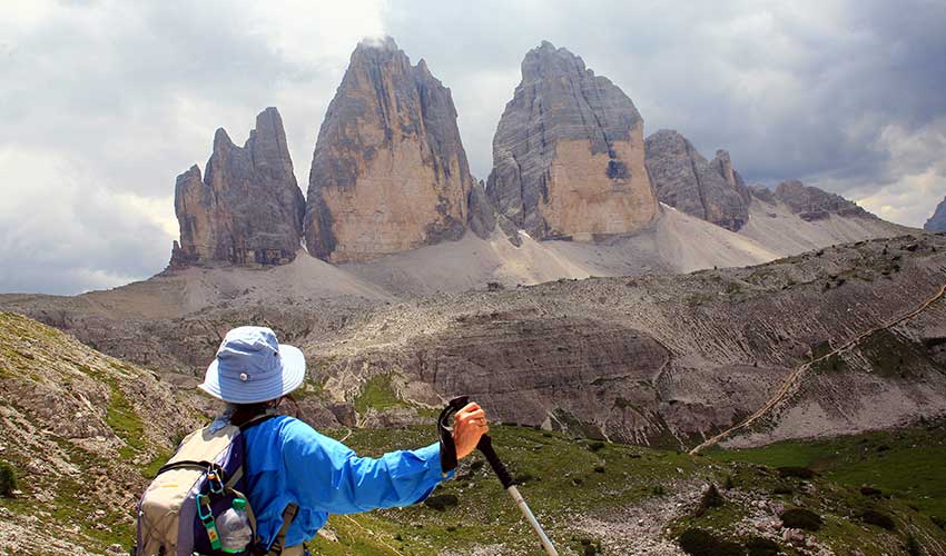 Walking in the Dolomites