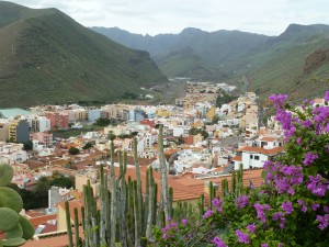 Looking over San Sebastian in La Gomera